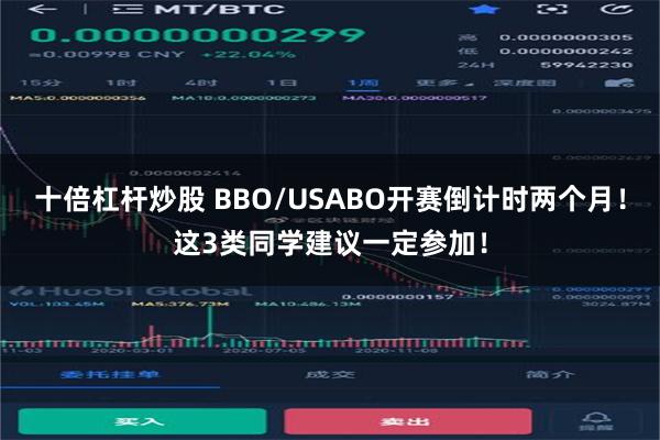 十倍杠杆炒股 BBO/USABO开赛倒计时两个月！这3类同学建议一定参加！