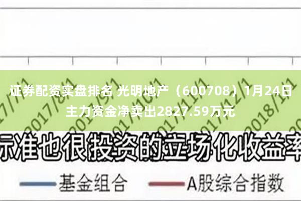 证券配资实盘排名 光明地产（600708）1月24日主力资金净卖出2827.59万元